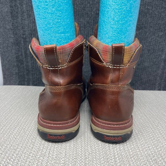 Timberland Heston Mid Gore-Tex Pendleton Wool Lined Leather Brown Boots Mens 14 main image 7
